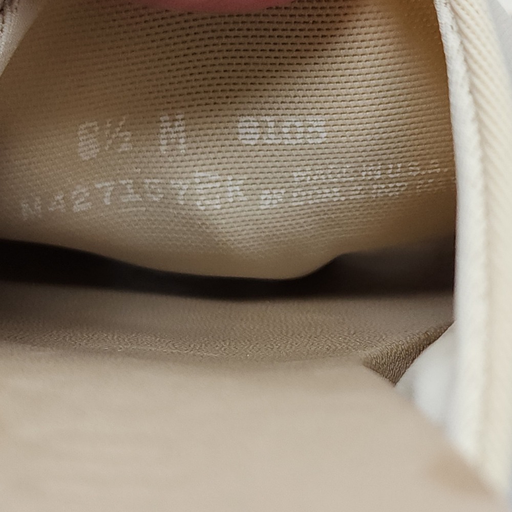 Munro Slide Sandals 8.5 M Wom Beige Mesh Open Toe Block Heel Mule Shoes Minimal - Picture 11 of 13